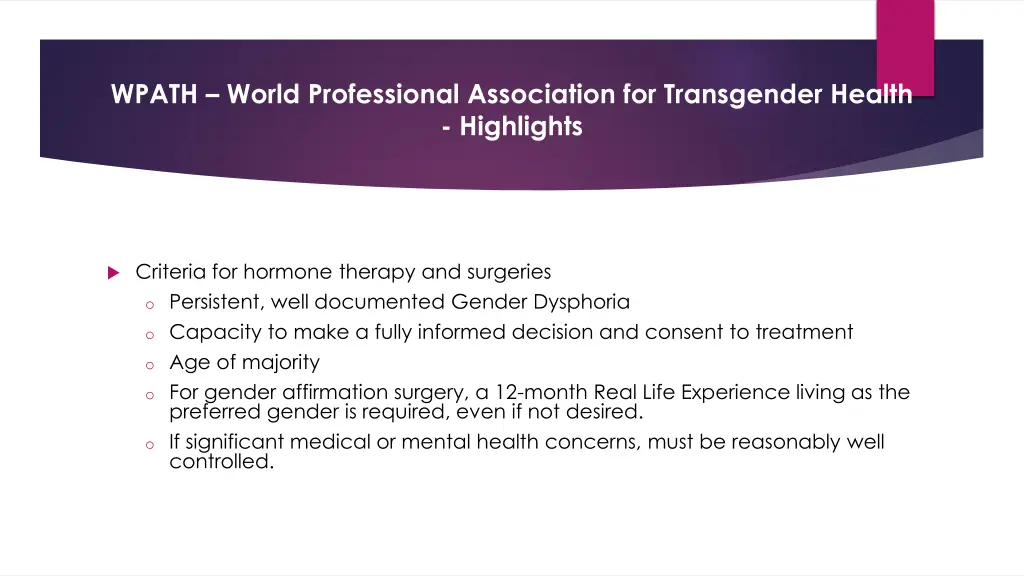 wpath world professional association 1