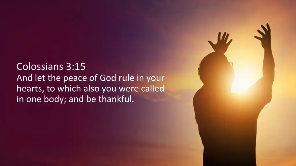 colossians 3 15 and let the peace of god rule