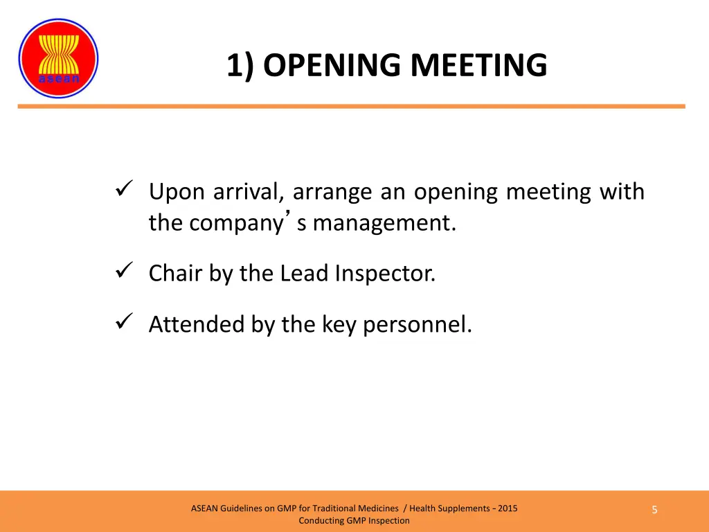 1 opening meeting