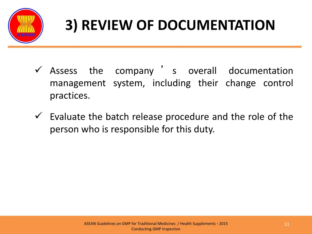 3 review of documentation