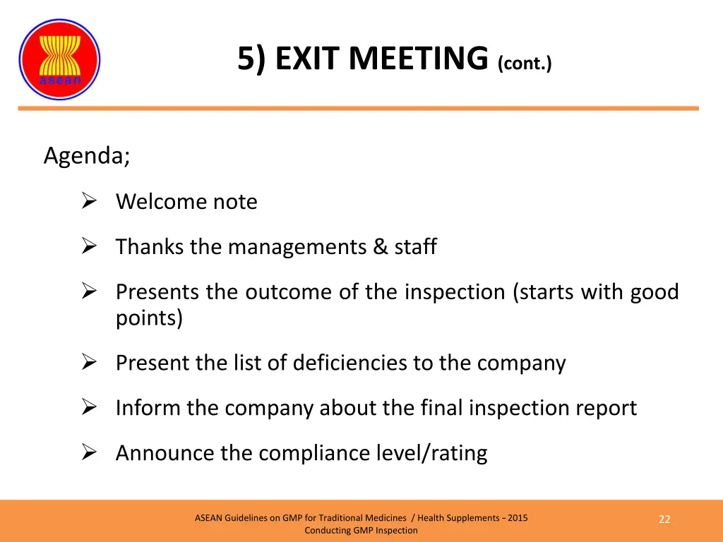 5 exit meeting cont