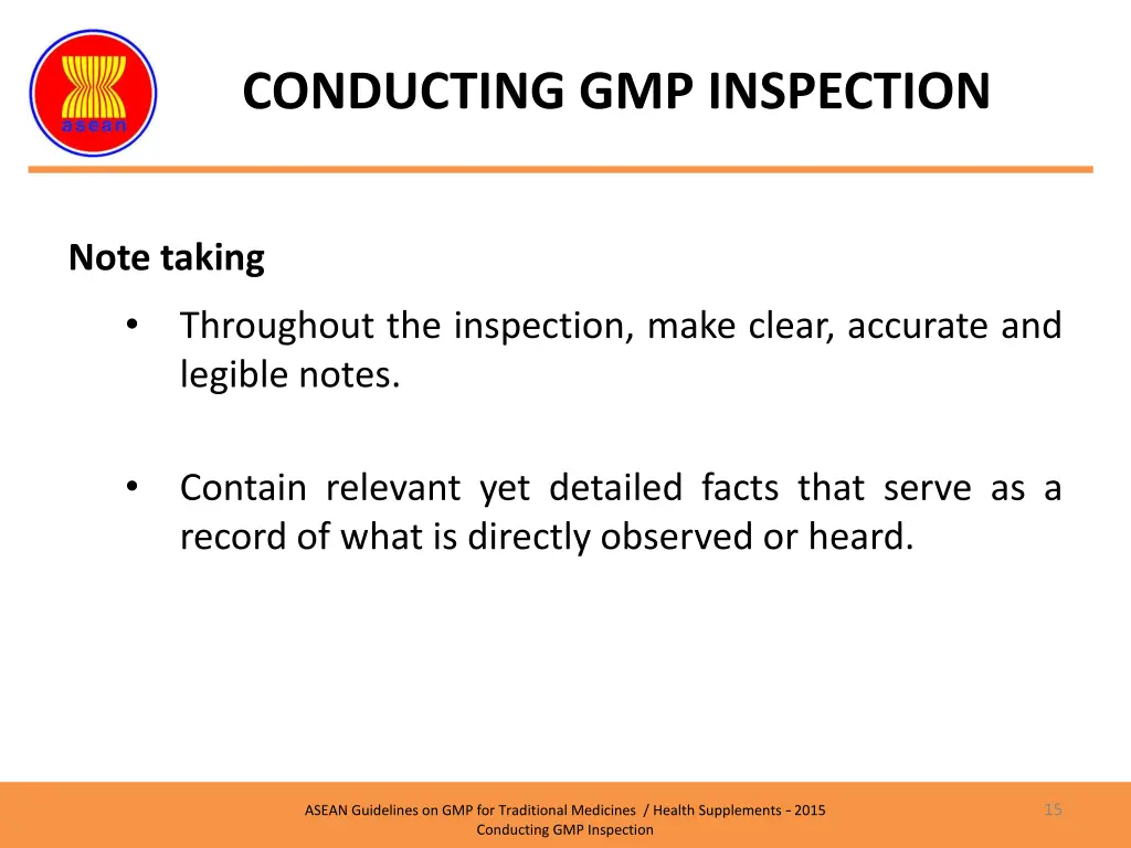 conducting gmp inspection 1