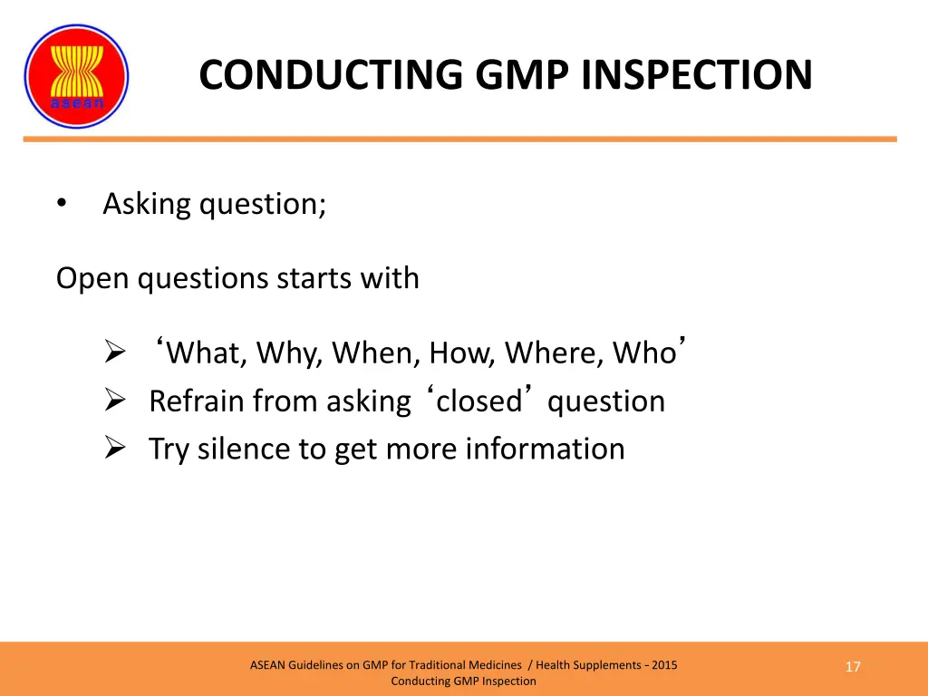 conducting gmp inspection 3