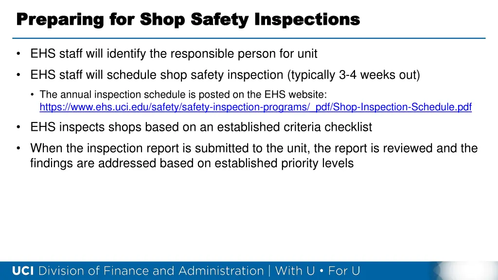 preparing preparing for shop safety for shop