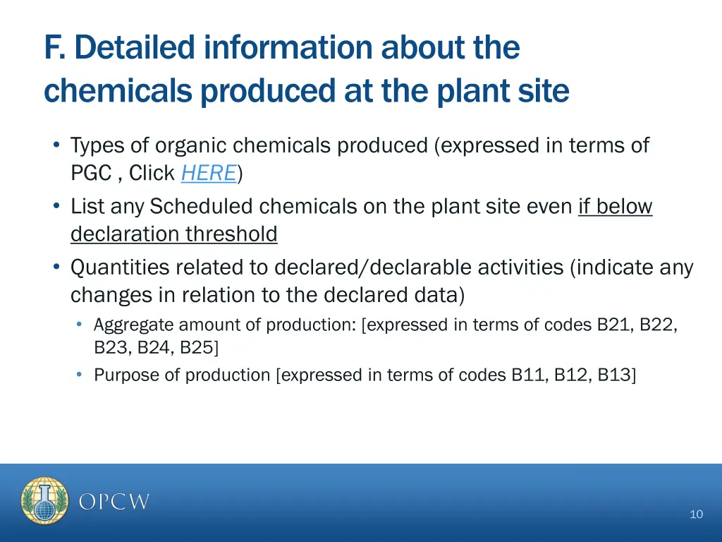 f detailed information about the chemicals