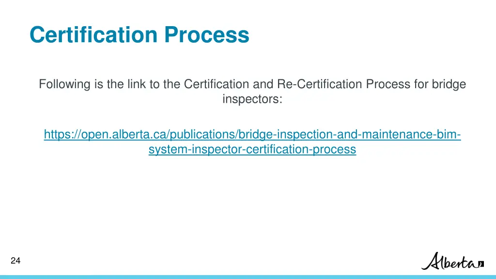 certification process