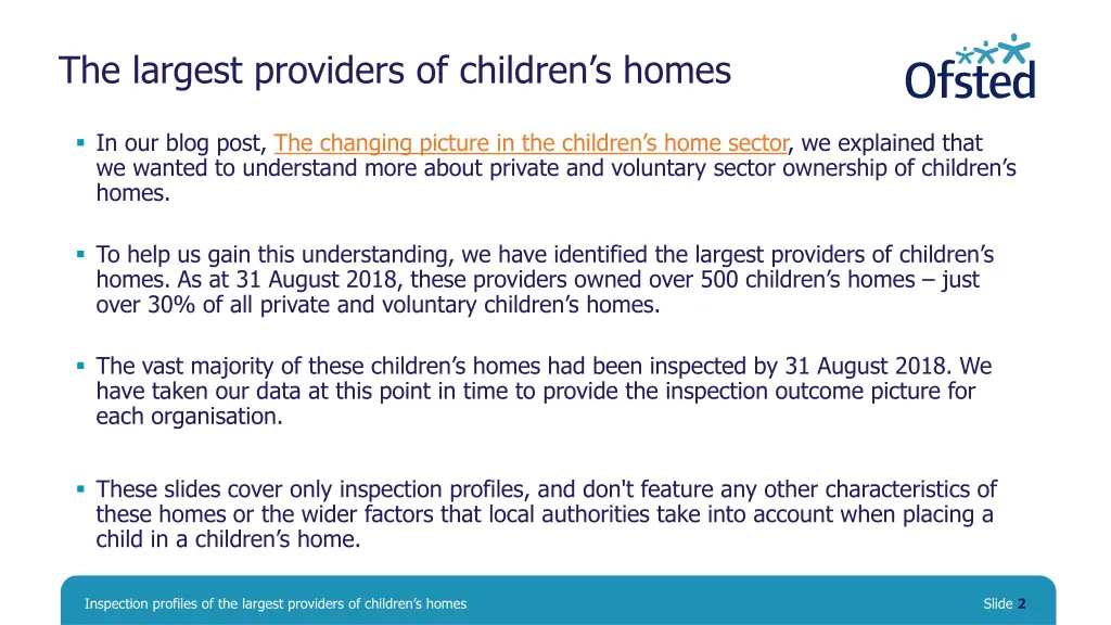 the largest providers of children s homes