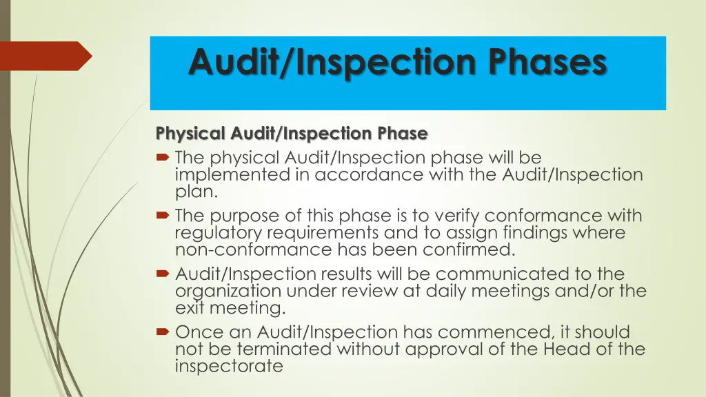 audit inspection phases 2