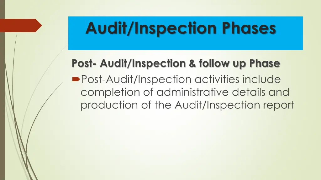 audit inspection phases 3