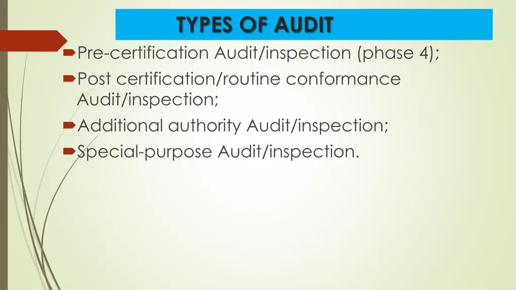 types of audit