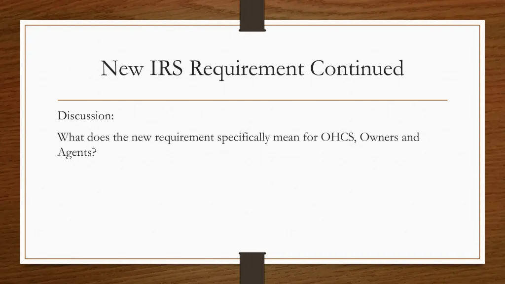 new irs requirement continued 1