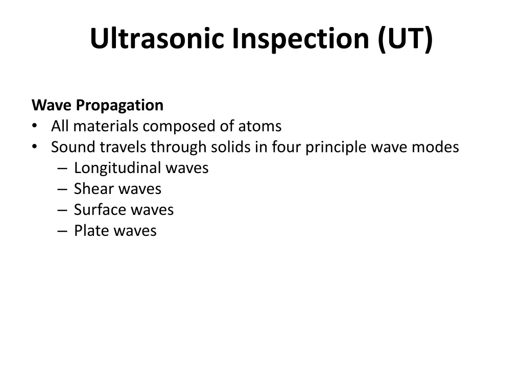 ultrasonic inspection ut 10