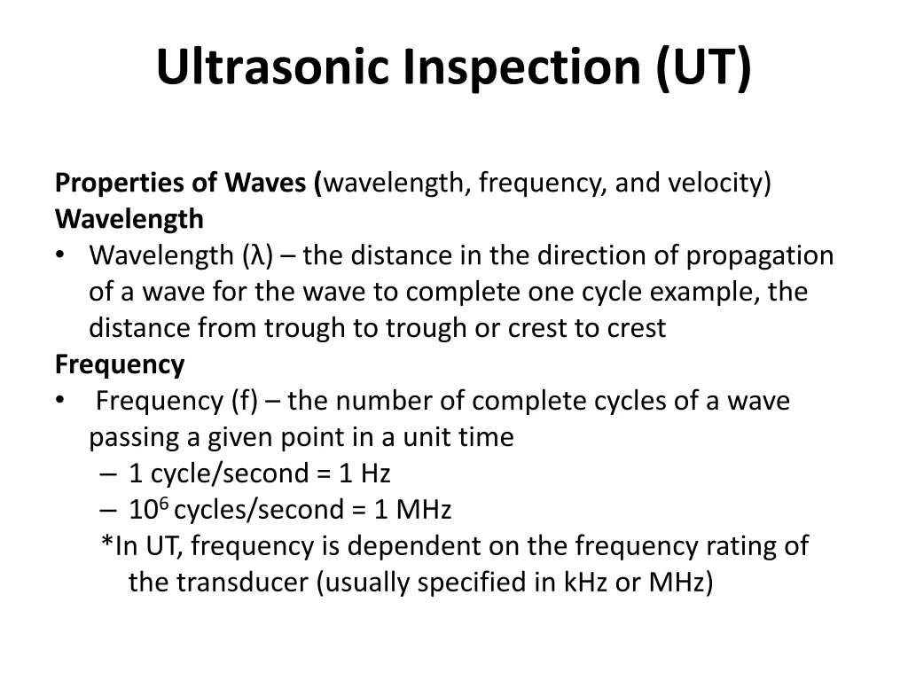 ultrasonic inspection ut 14