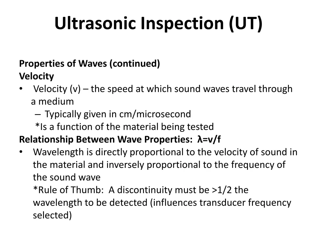 ultrasonic inspection ut 15