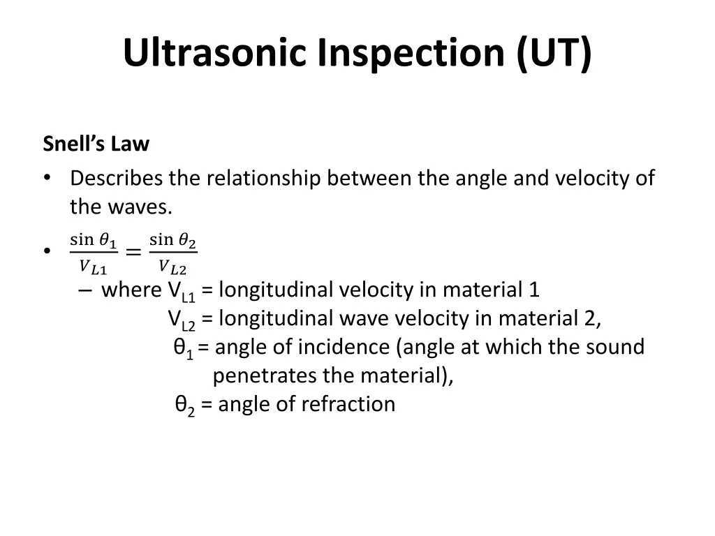 ultrasonic inspection ut 26