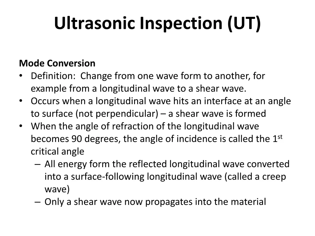 ultrasonic inspection ut 28