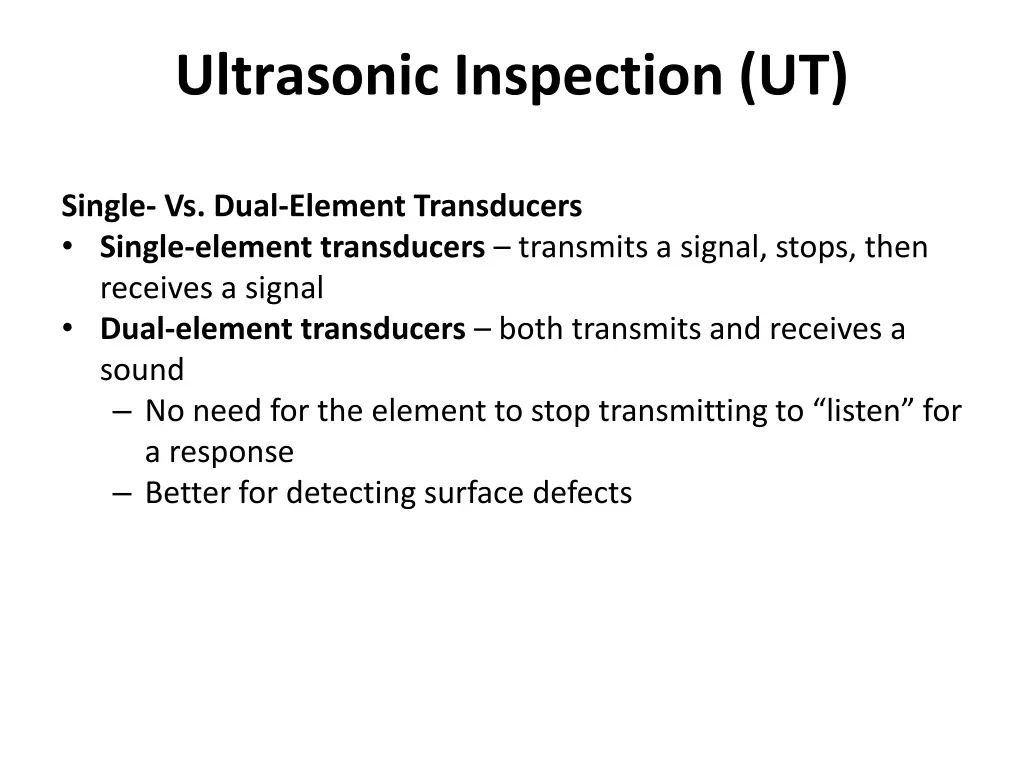 ultrasonic inspection ut 35