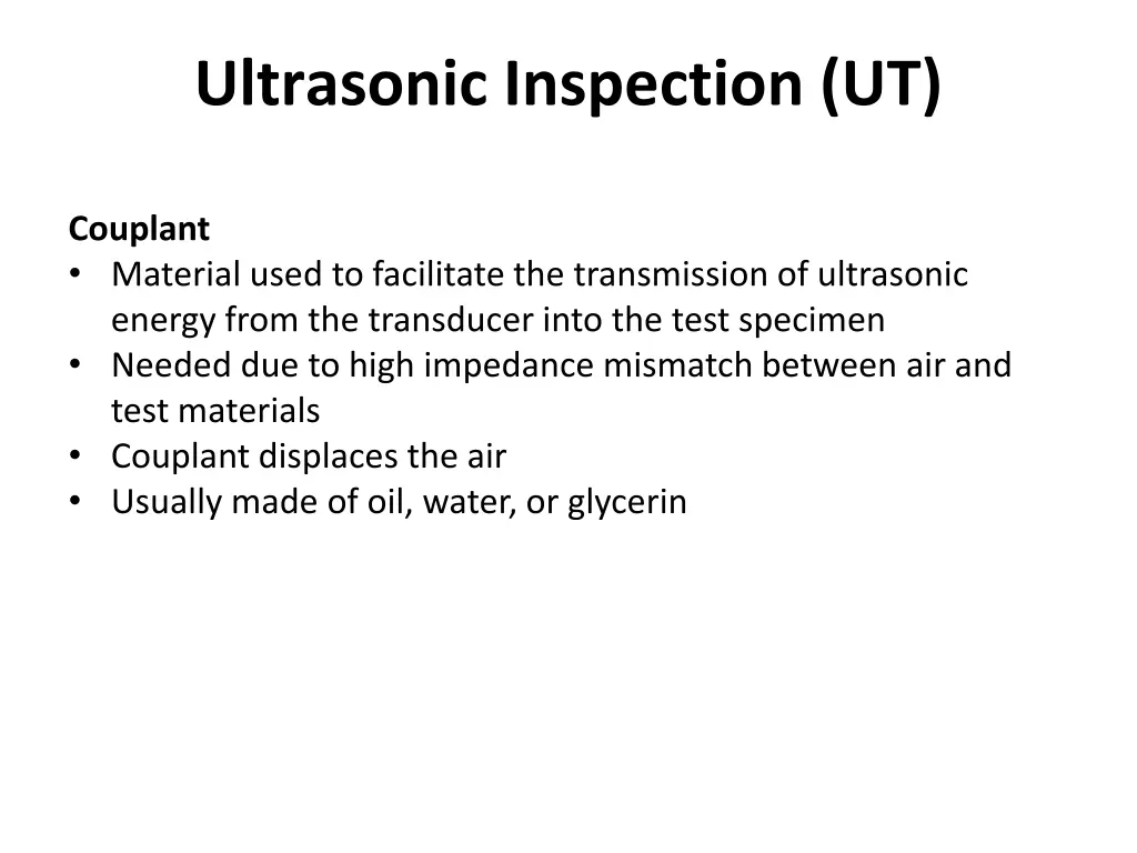 ultrasonic inspection ut 37