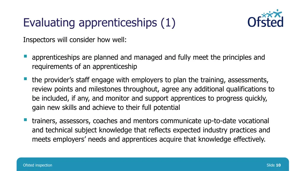 evaluating apprenticeships 1