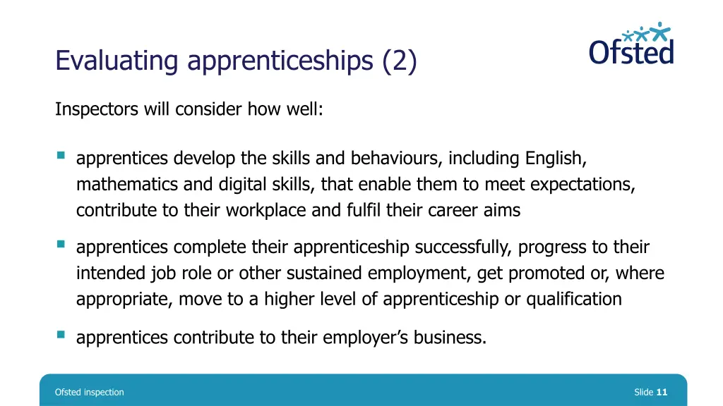 evaluating apprenticeships 2