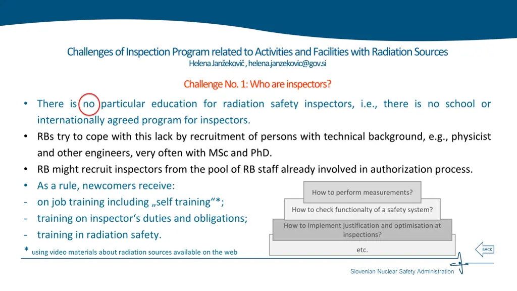 challenges of inspection program related 1