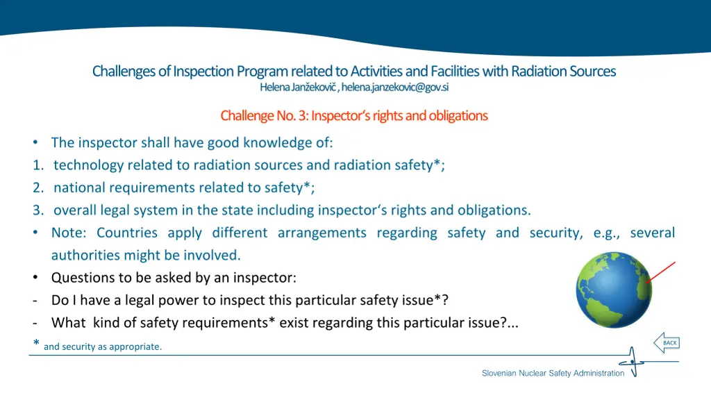 challenges of inspection program related 3