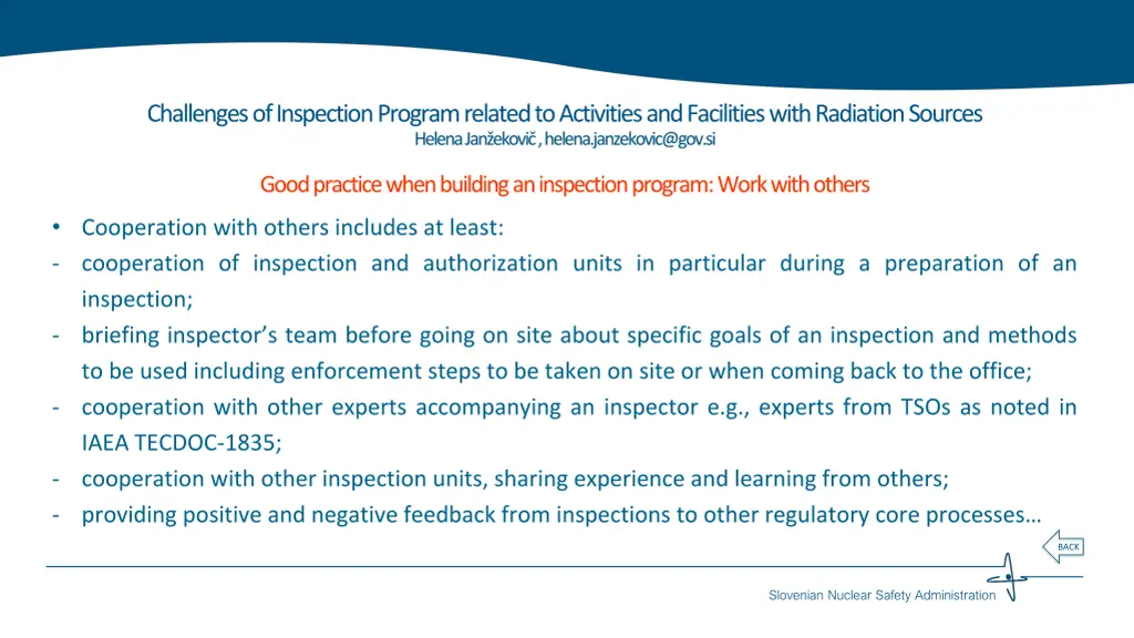 challenges of inspection program related 5