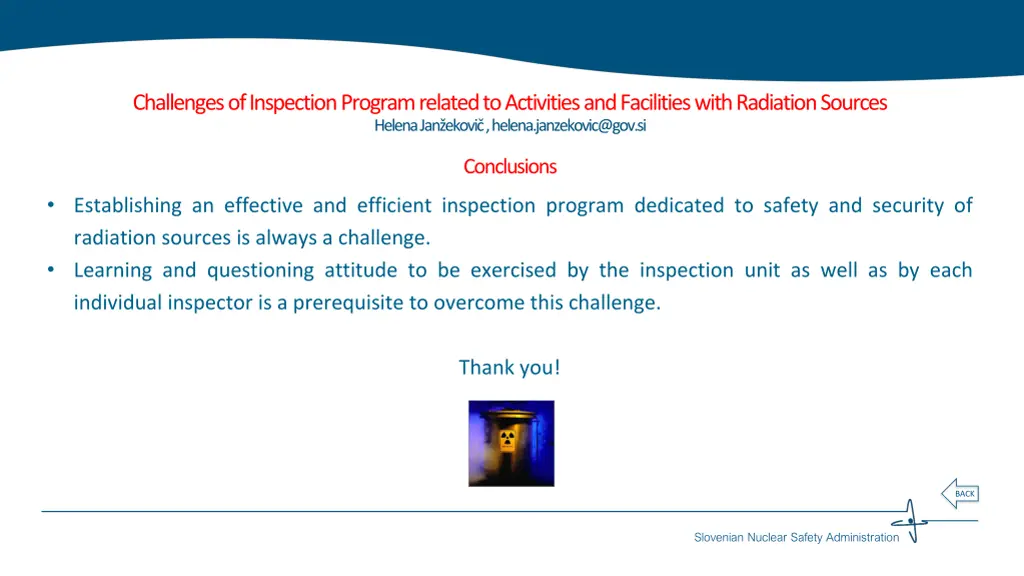 challenges of inspection program related 8