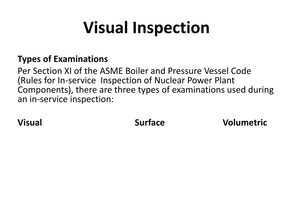 visual inspection 1