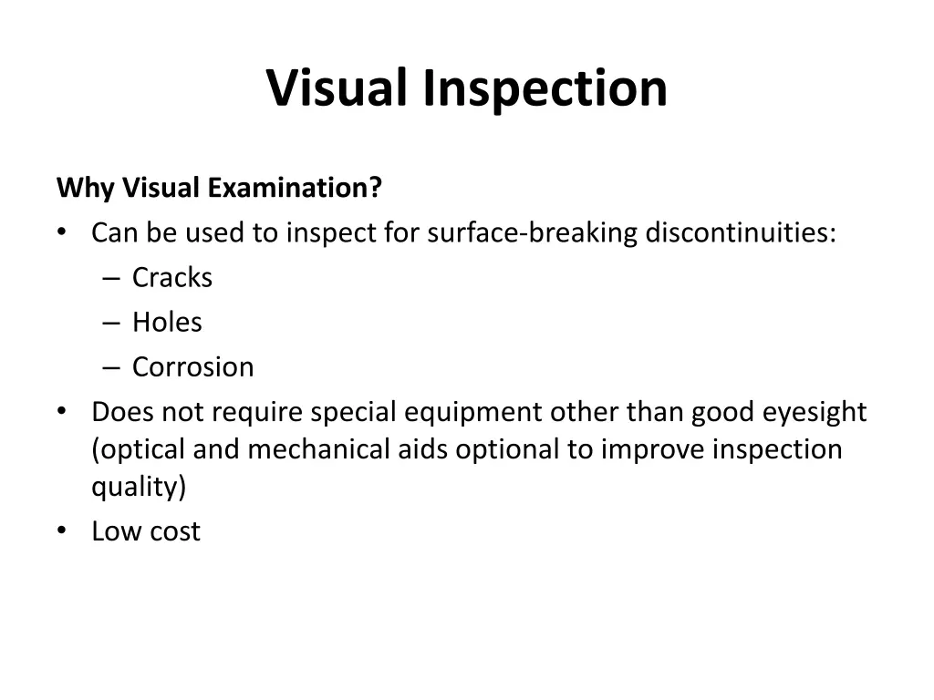 visual inspection 3