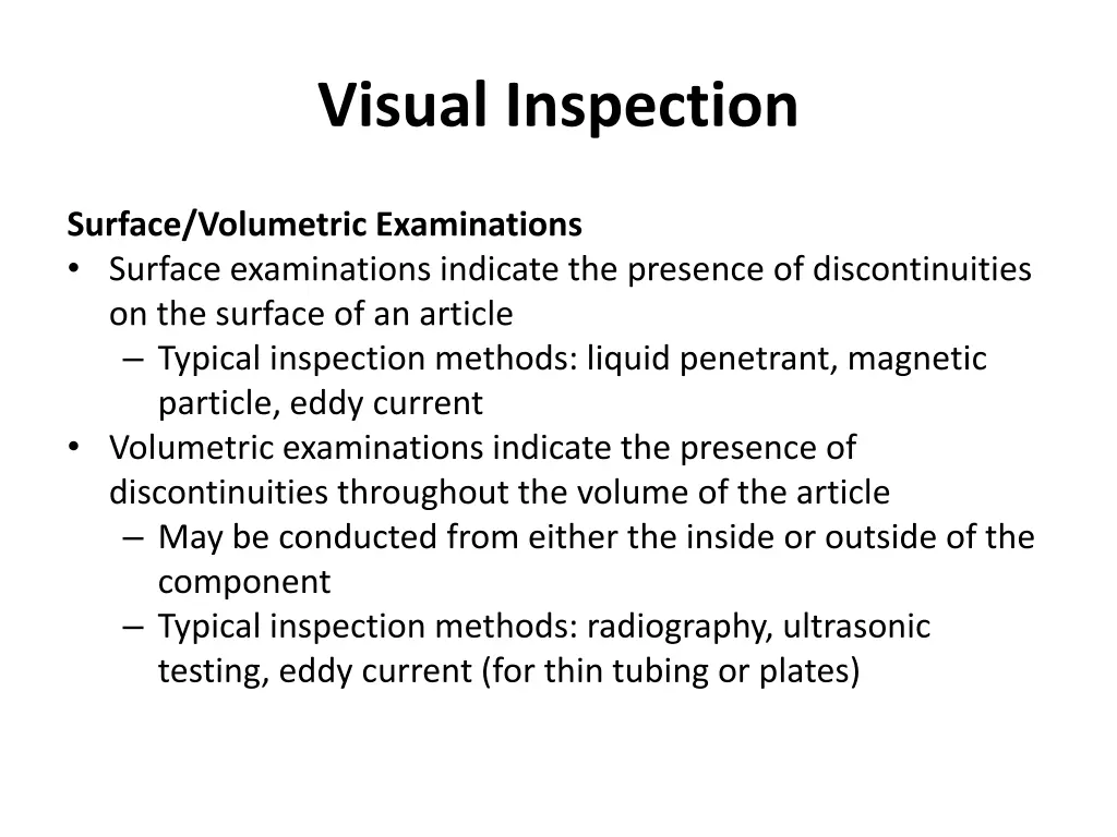 visual inspection 4