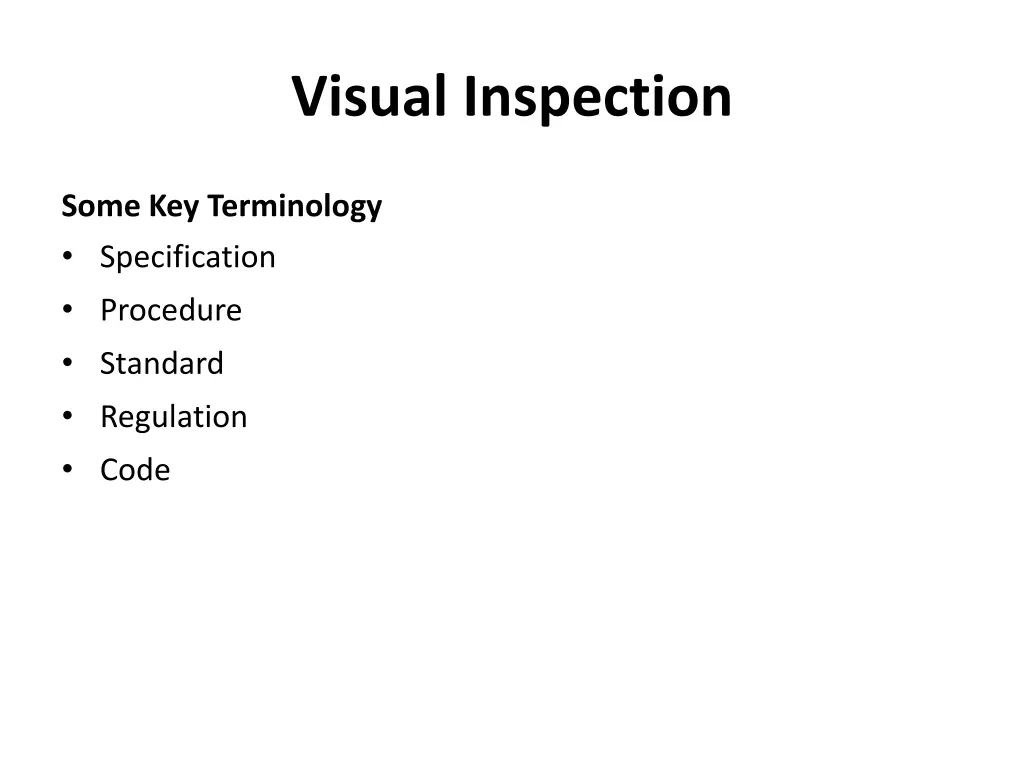 visual inspection 5