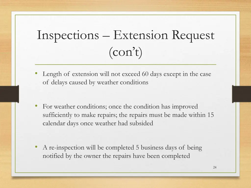 inspections extension request con t 1