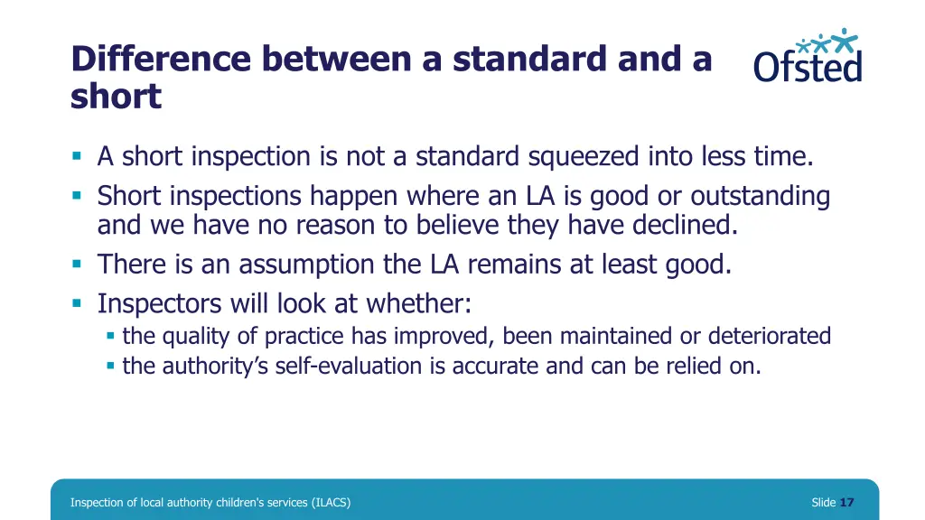 difference between a standard and a short