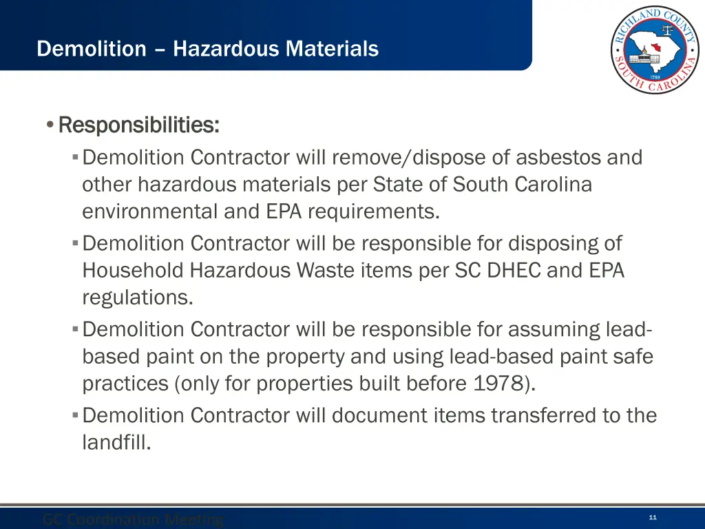 demolition hazardous materials