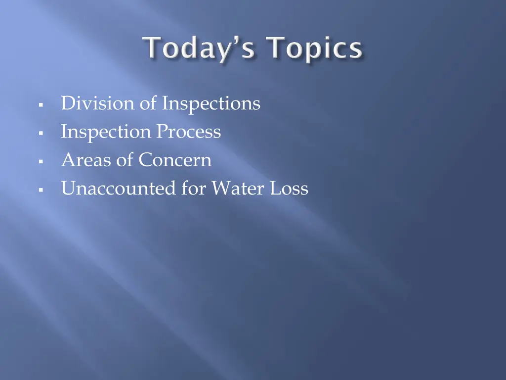 division of inspections inspection process areas