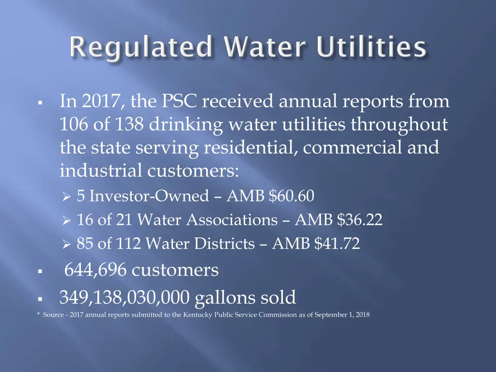 in 2017 the psc received annual reports from