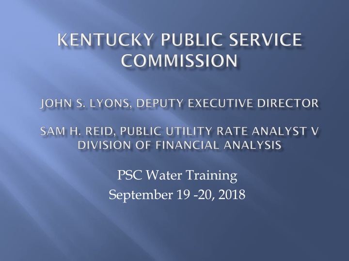 psc water training september 19 20 2018