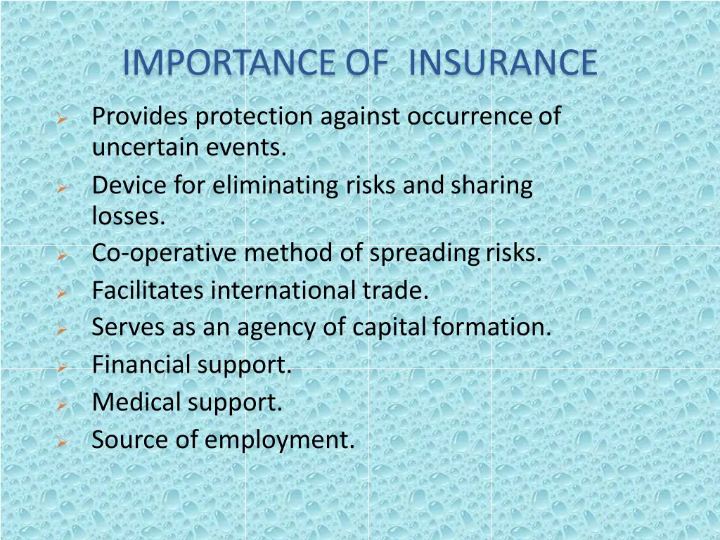 importanceof insurance