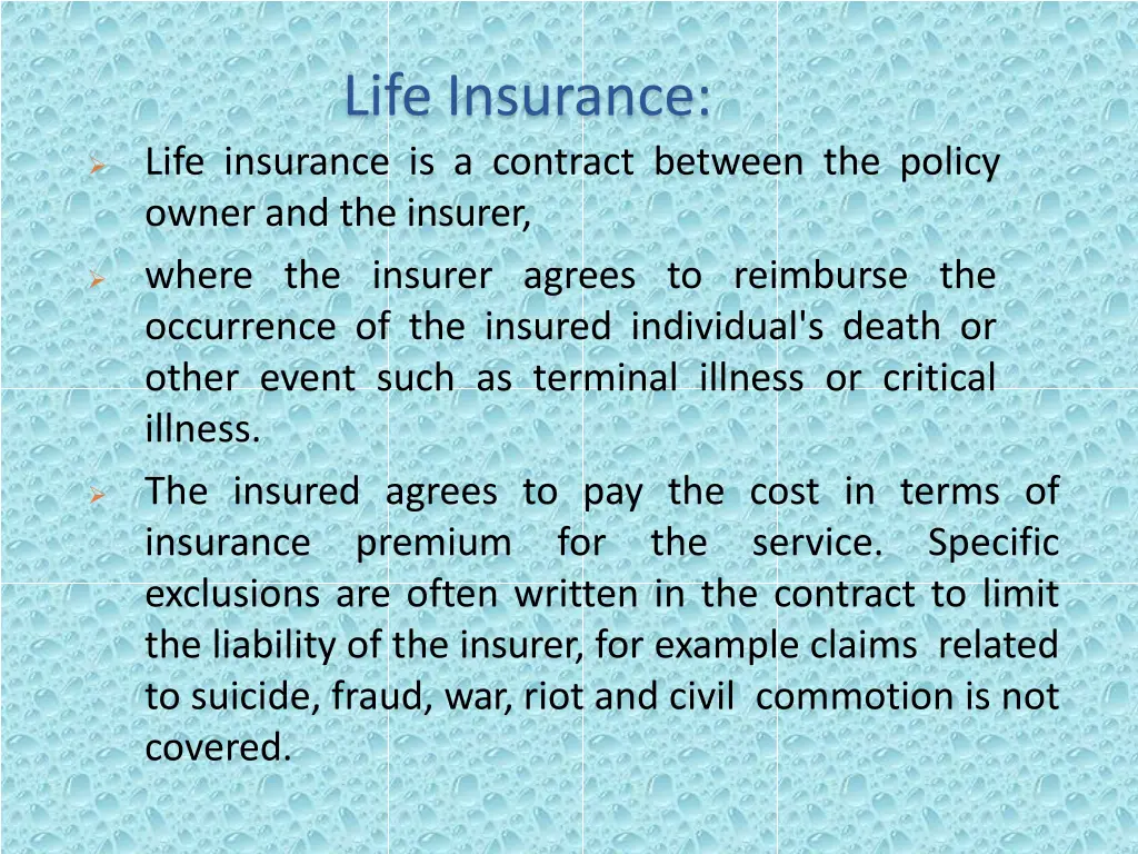 life insurance