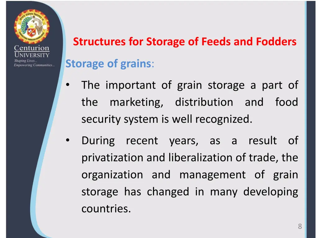 structures for storage of feeds and fodders 1