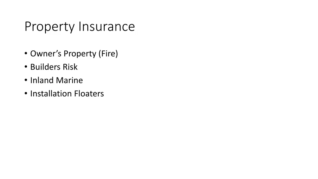 property insurance