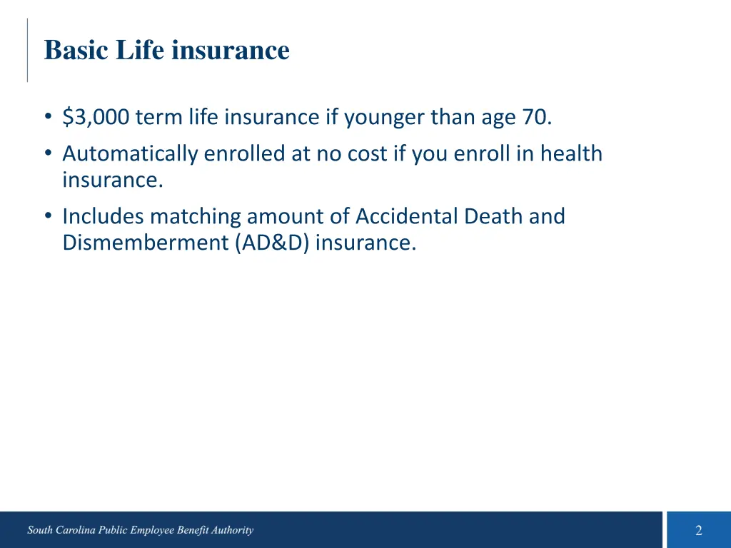 basic life insurance