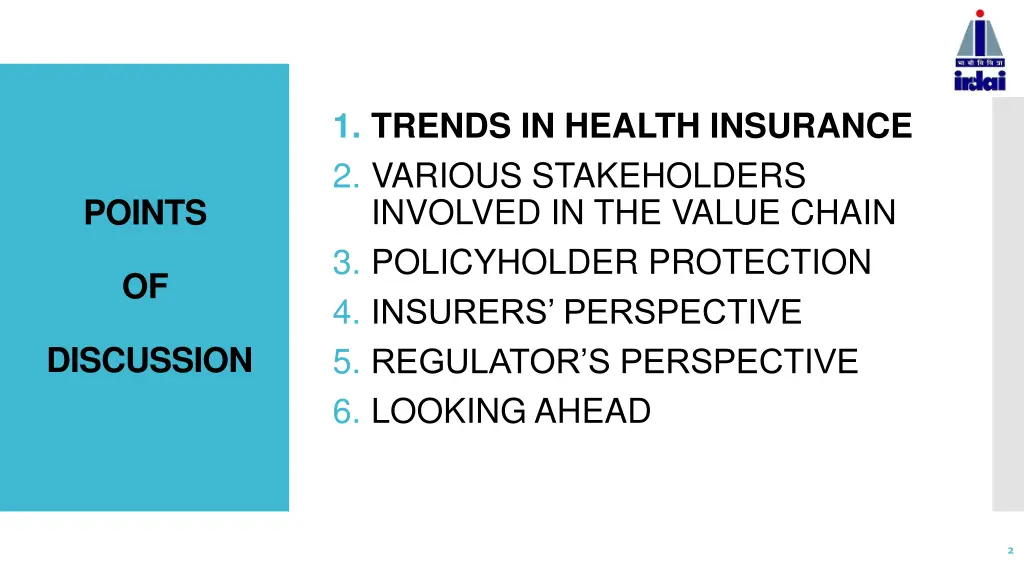 1 trends in health insurance 2 various