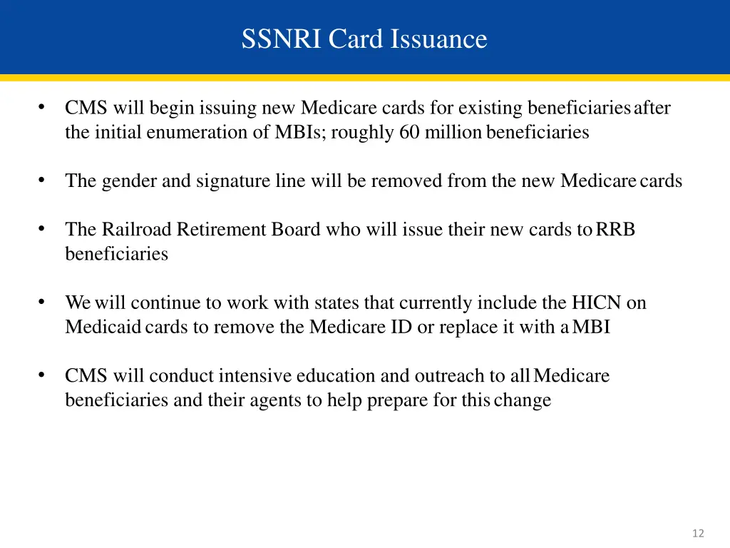 ssnri card issuance