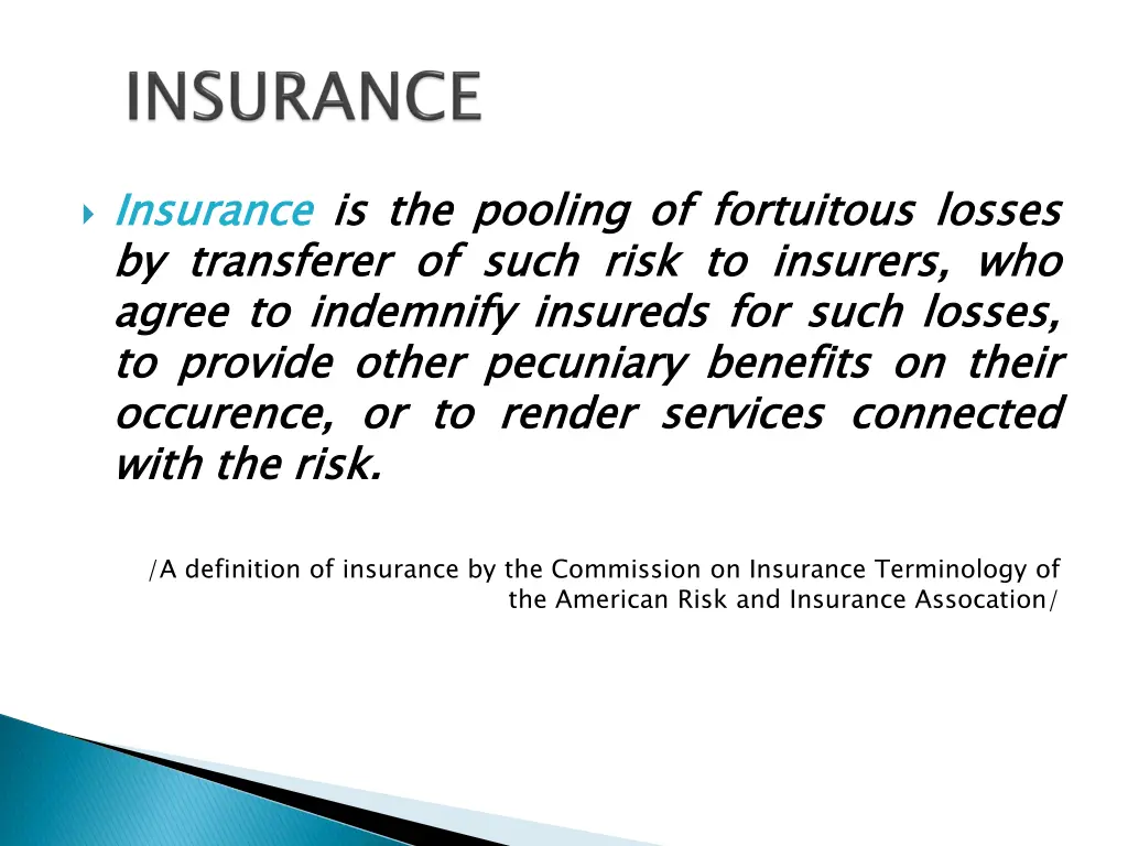 insurance by agree to occurence with