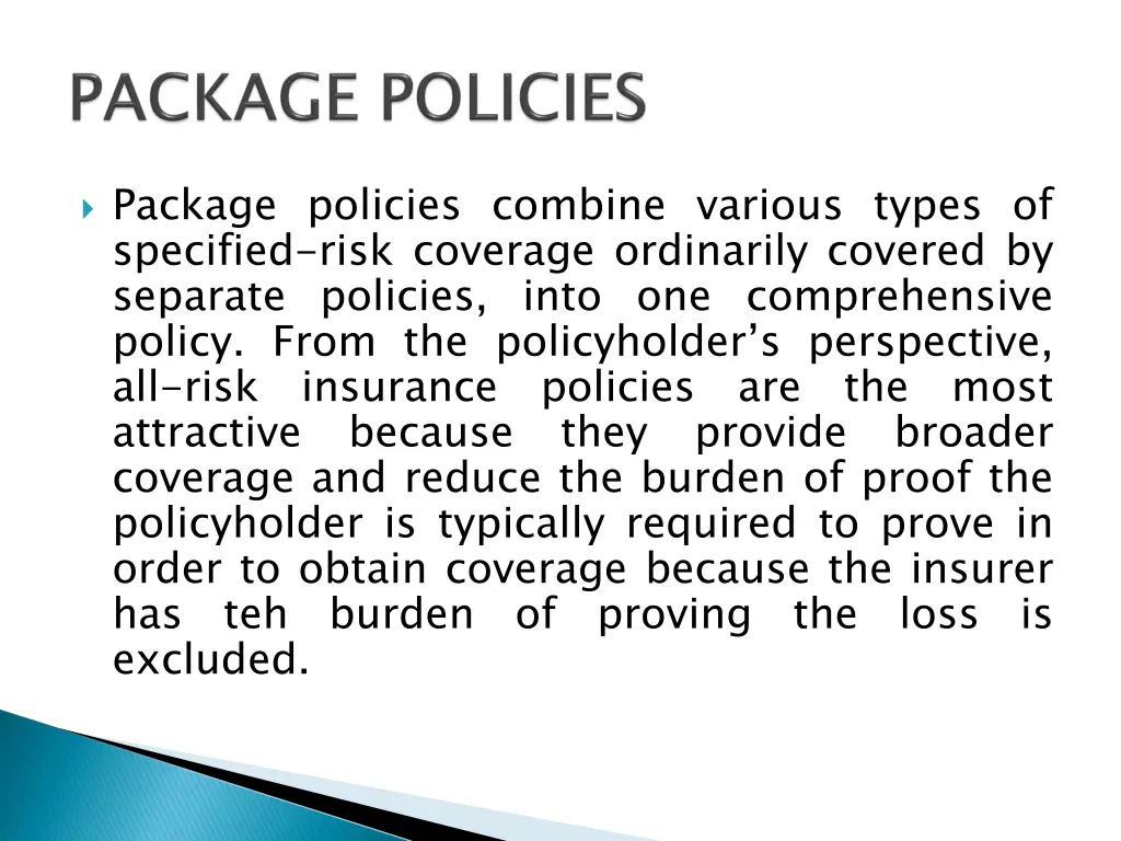 package policies combine various types