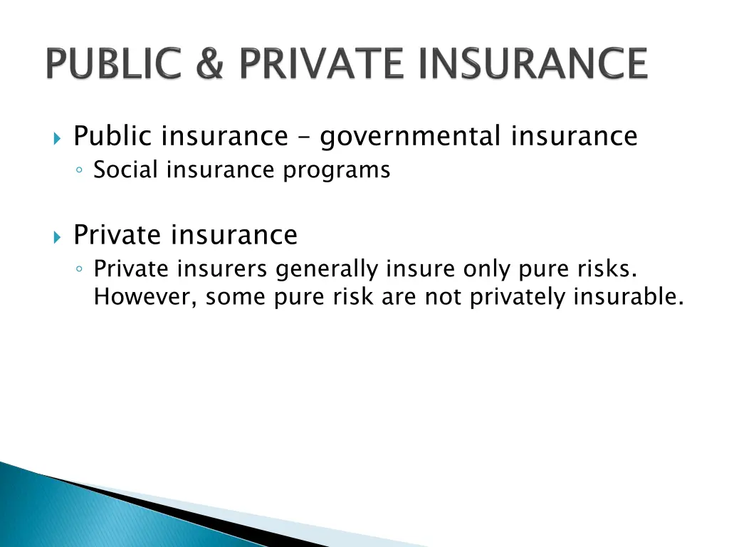 public insurance governmental insurance social