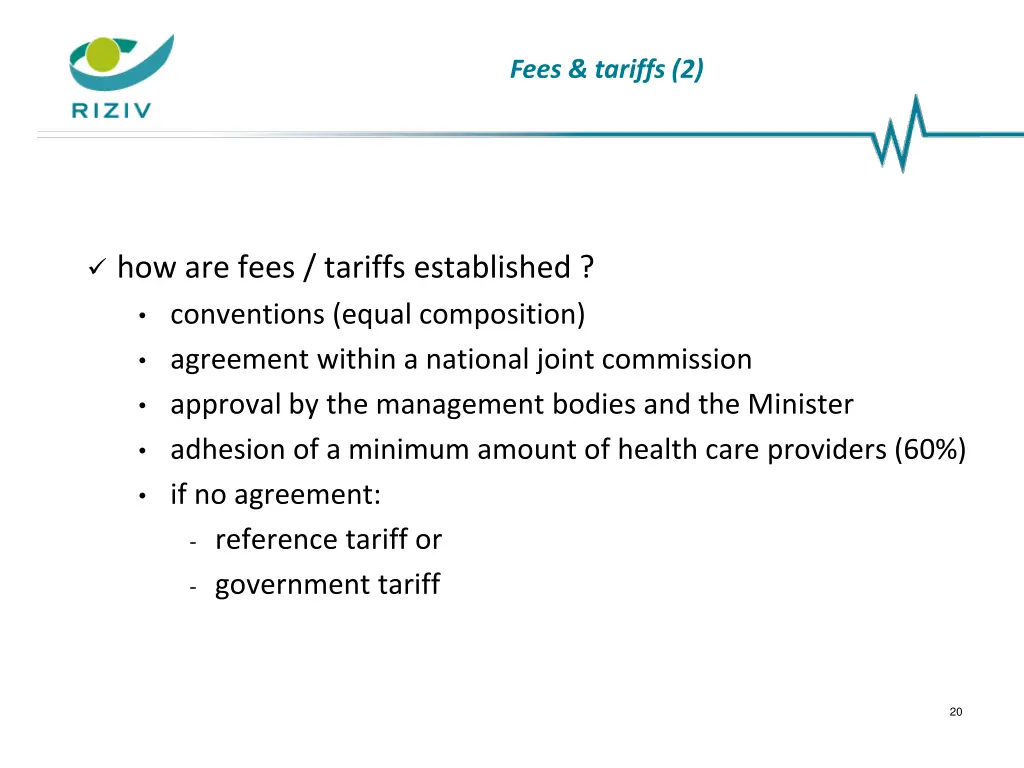 fees tariffs 2