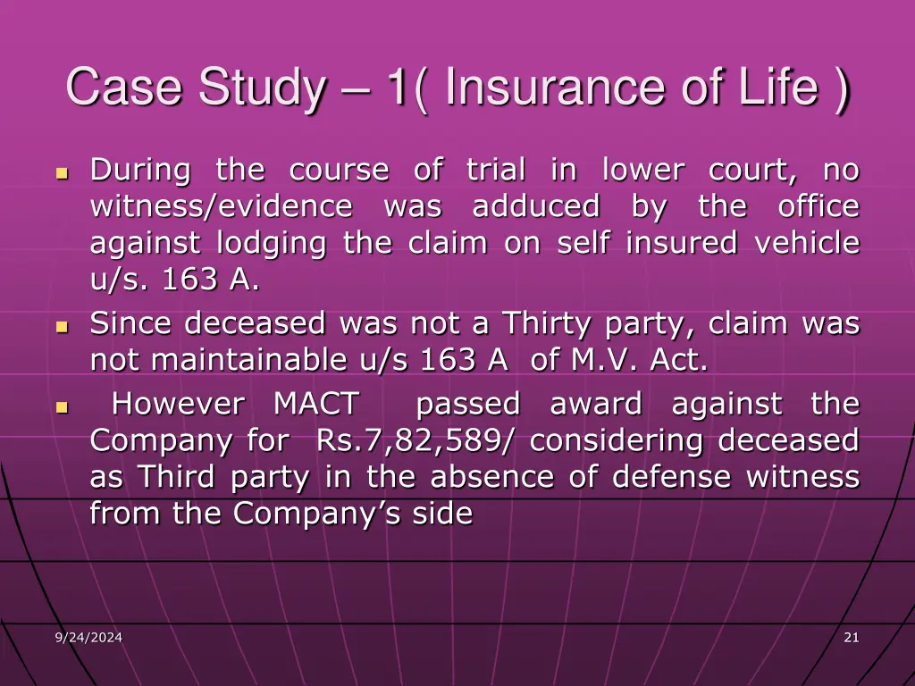 case study 1 insurance of life 2